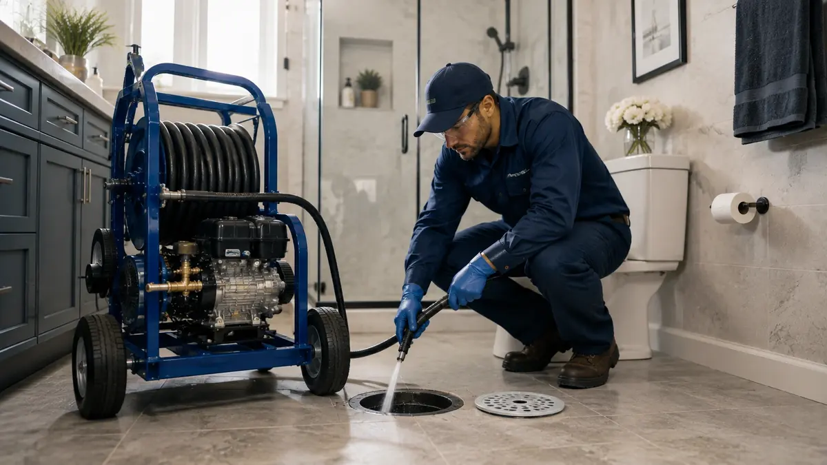 Bathroom Drain Hydro Jetting in Arvin