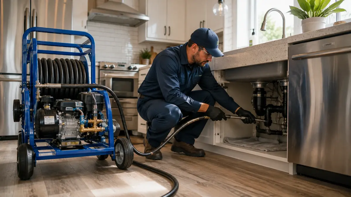 Kitchen Drain Hydro Jetting in Arvin