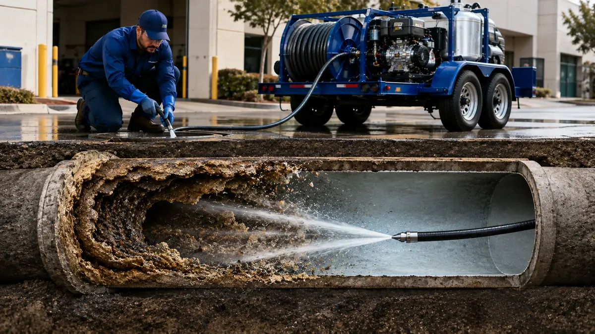Sewer Pipe Descaling in Arvin